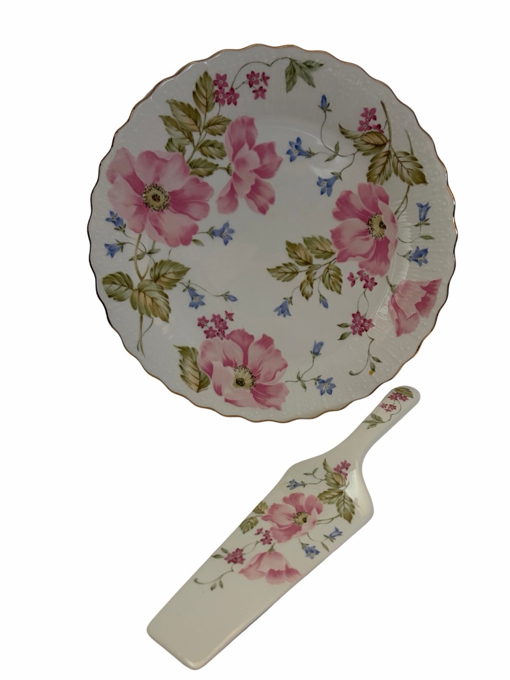 Vintage 1960’s Andrea by Sadek Sarah Cake Plate & Server